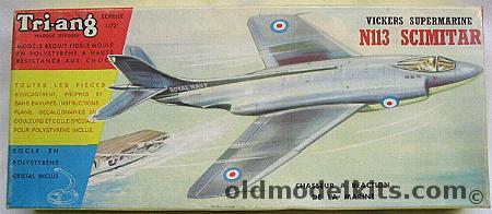 Tri-ang 1/72 Vickers Supermarine N113 Scimitar, C334P plastic model kit